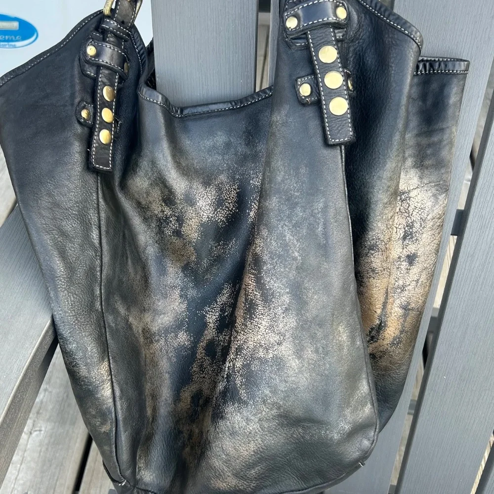 Lusher Soft & Slouchy Hobo - Black Raw Onyx - Sold Out - Picture 3 of 10